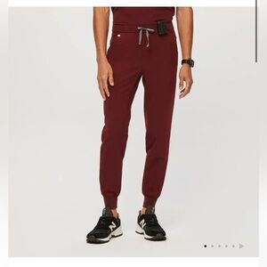 Figs Burgundy Tansen- Tall Jogger Scrub Pants 5XL